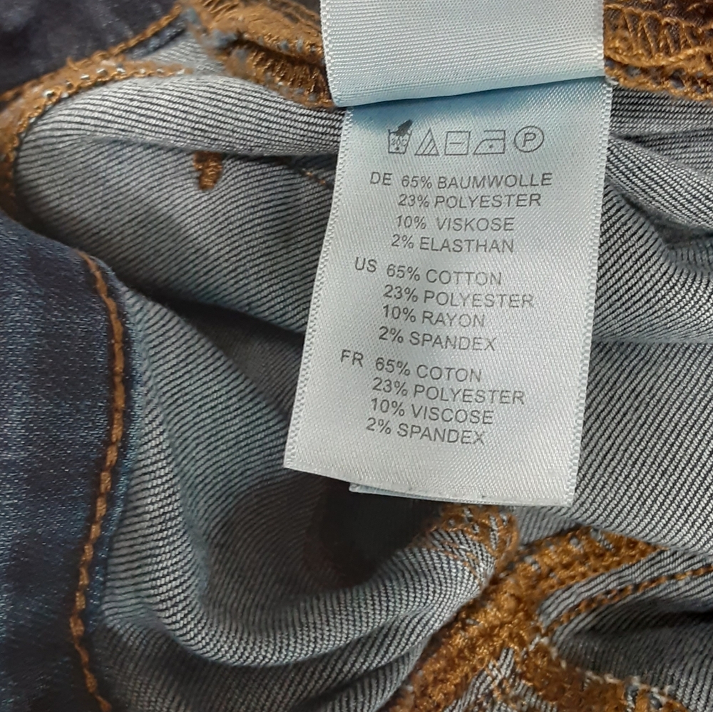 Articles Of Society Dark Blue Stretch Denim Midrise Skinny Jeans Women Size 27 - Picture 7 of 12